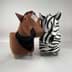 Zebra Zou Hayvanlı puf çocuk koltuğu resmi